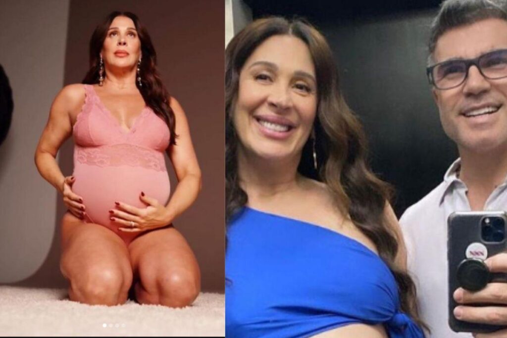 Claudia Raia posta fotos em ensaio de gestante