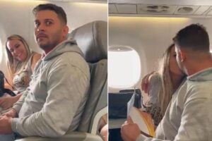 Mulher anuncia gravidez para o marido dentro de voo