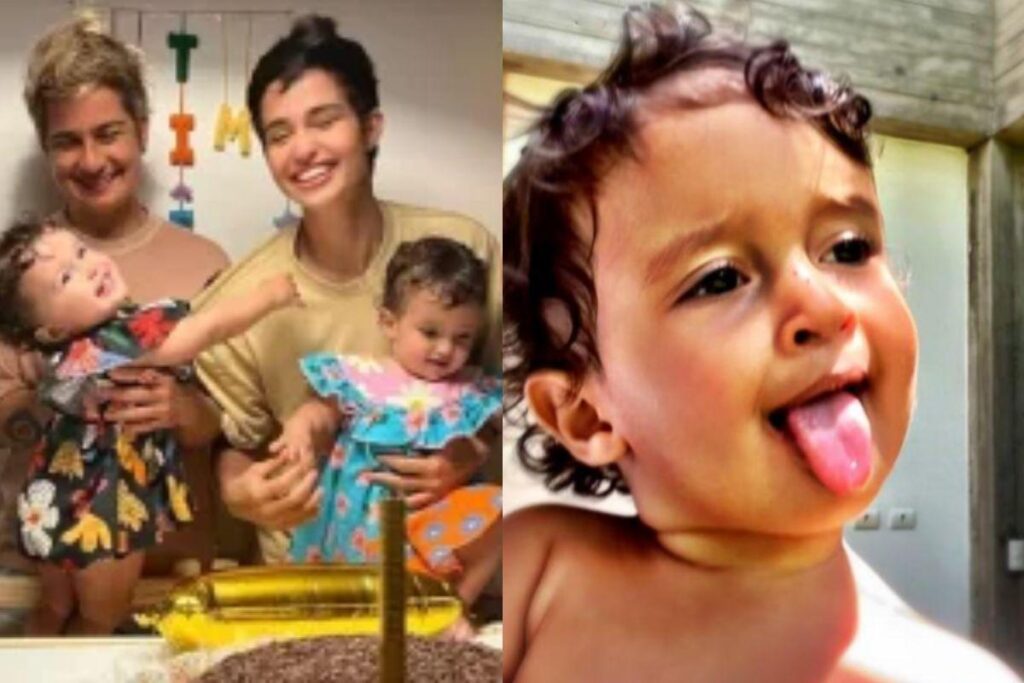 Nanda Costa mostra novas fotos da filhas