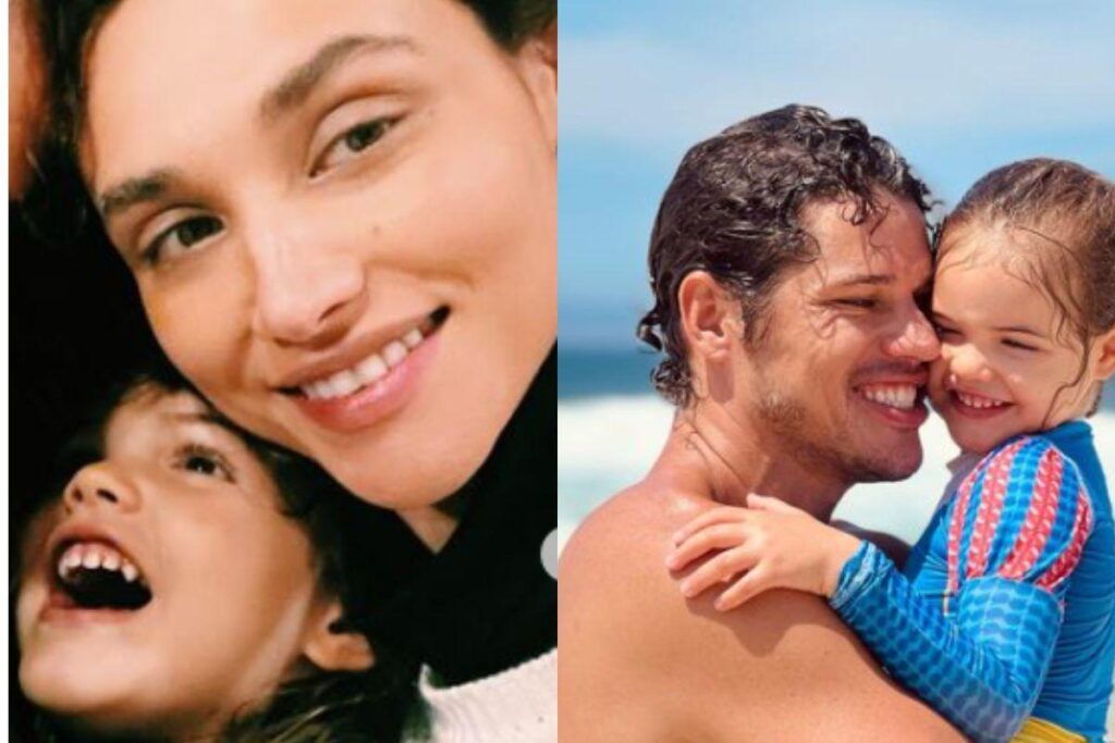 Débora Nascimento com a filha