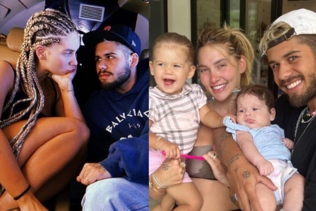 Virginia e Zé Felipe posam com as filhas no prédio mais alto do mundo