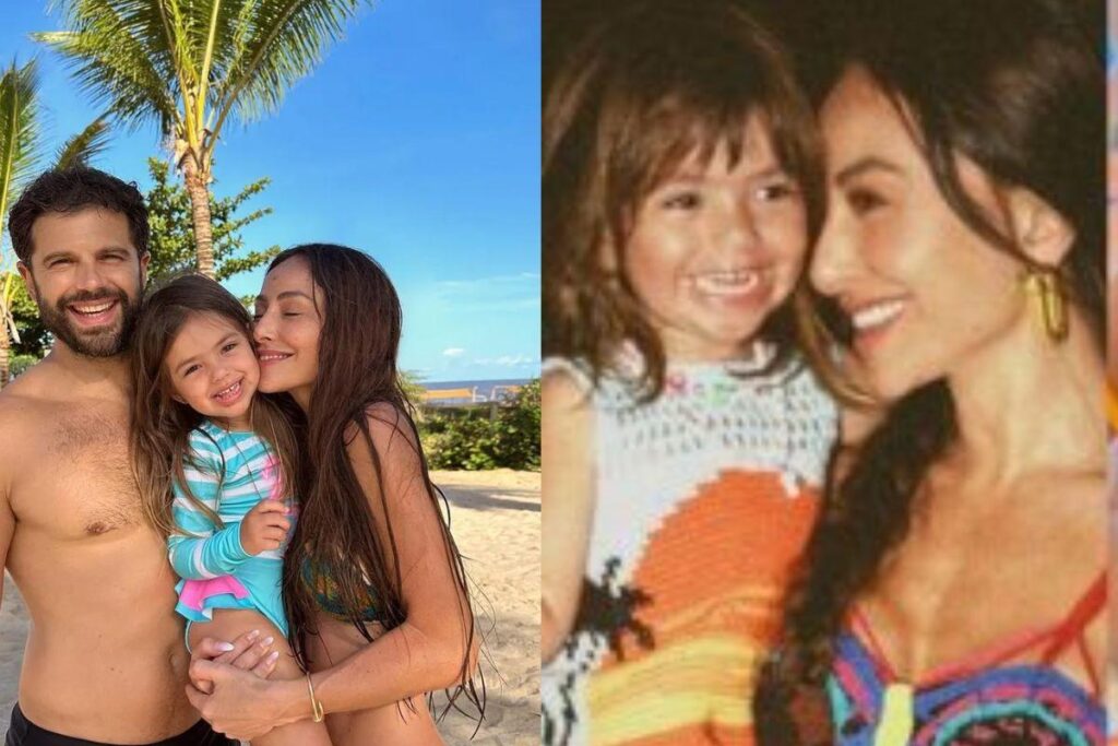 Sabrina Sato mostra passeio de tirolesa da filha