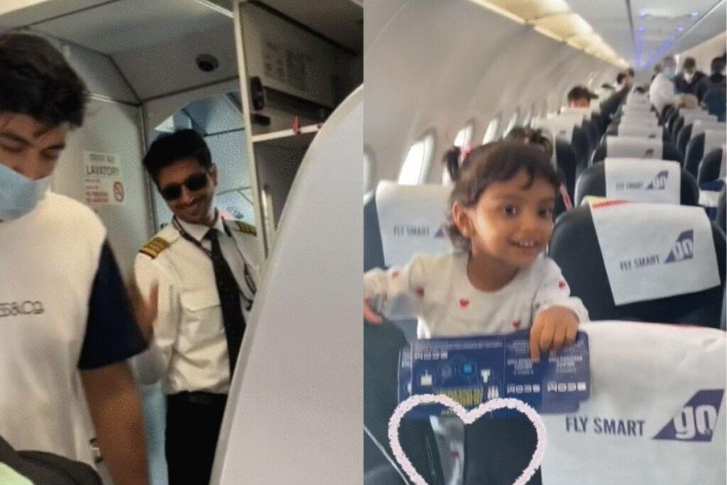 A alegria da criança foi contagiante