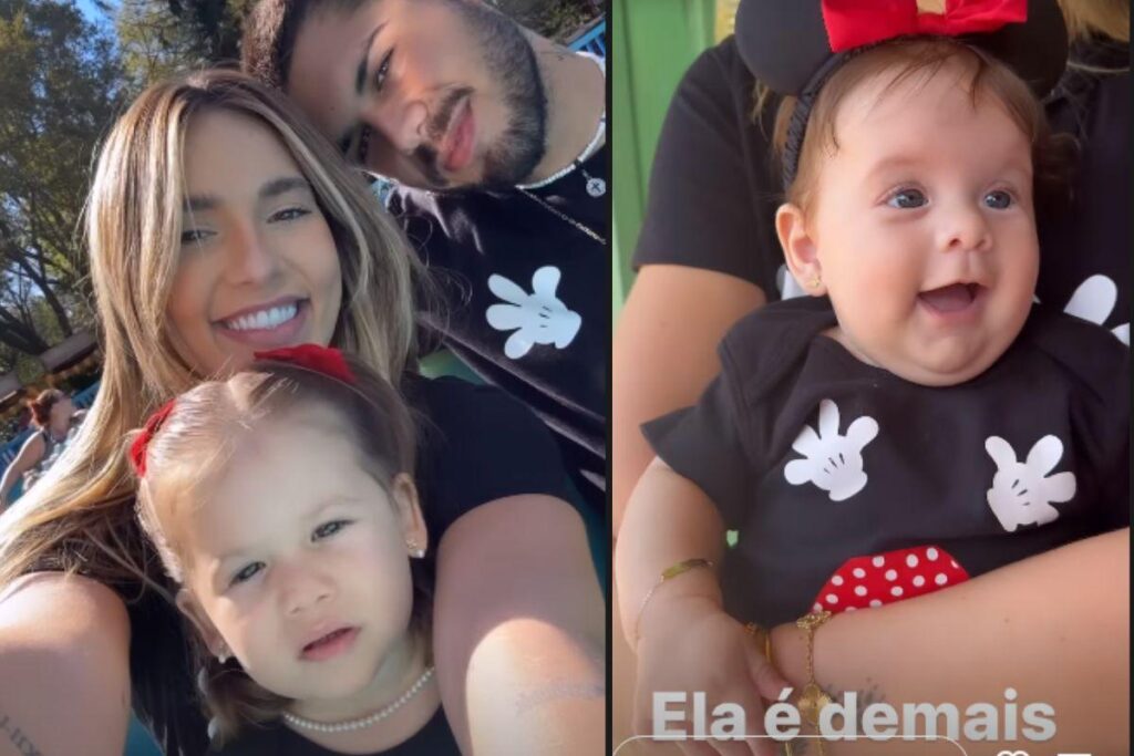 Virginia leva filhas para passeio na Disney