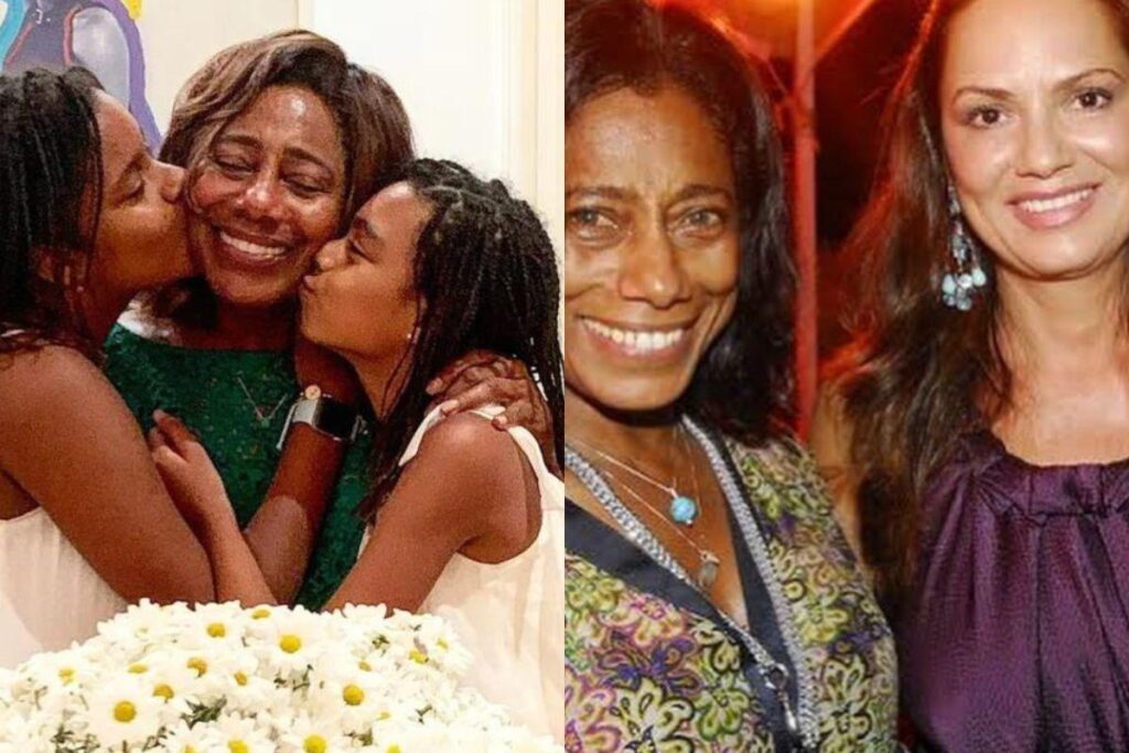 Glória Maria e as filhas