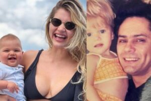 Lyandra Costa e filho