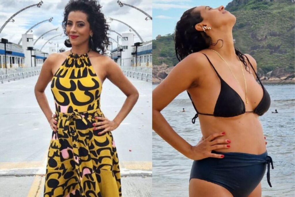 Aline se prepara para o Carnaval grávida da primeira filha