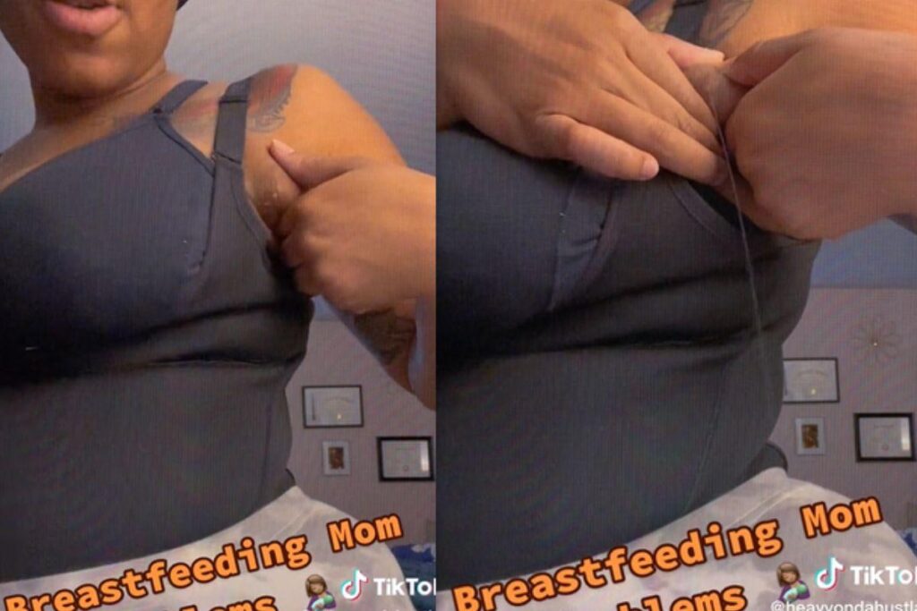 Mãe viraliza ao tirar leite pelas axilas