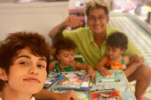 Nanda Costa mostra detalhes de passeio com as filhas