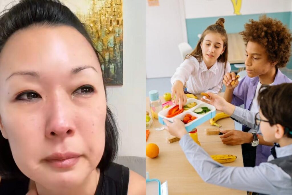 Mãe se emociona ao descobrir que o filho dividia a merenda com um colega da escola