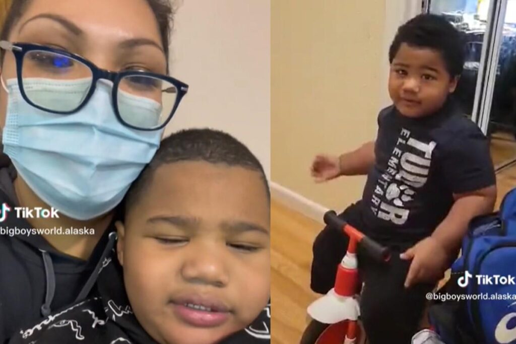 Bebê de três anos impressiona com tamanho grande