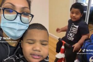 Bebê de três anos impressiona com tamanho grande