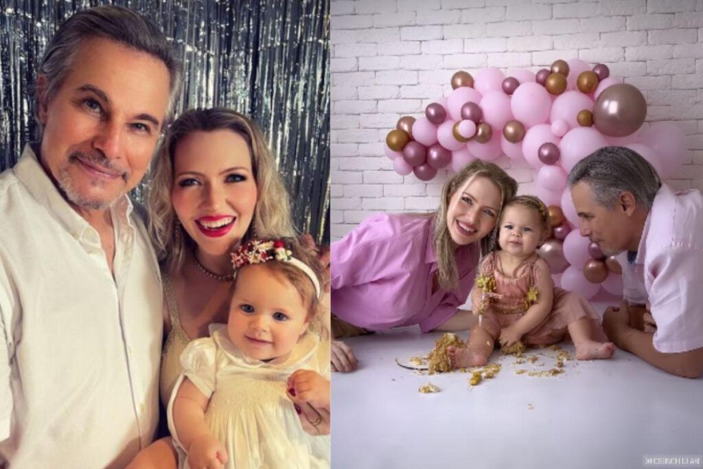 Karin Roepke mostra sesão de fotos do aniversário da filha