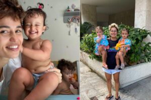 Lan Lanh posta nova foto com as filhas gêmeas