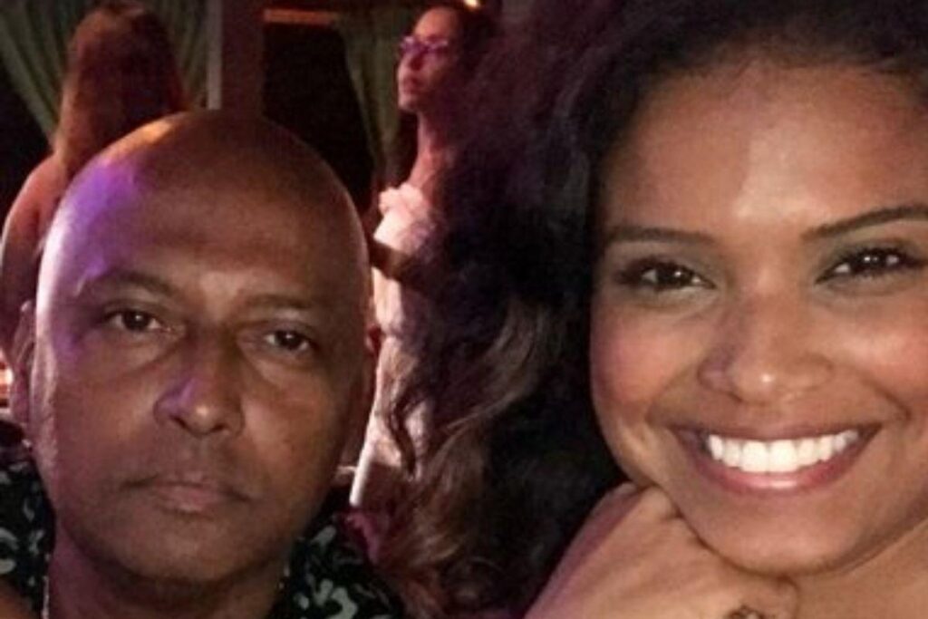 Renata Domínguez com a filha