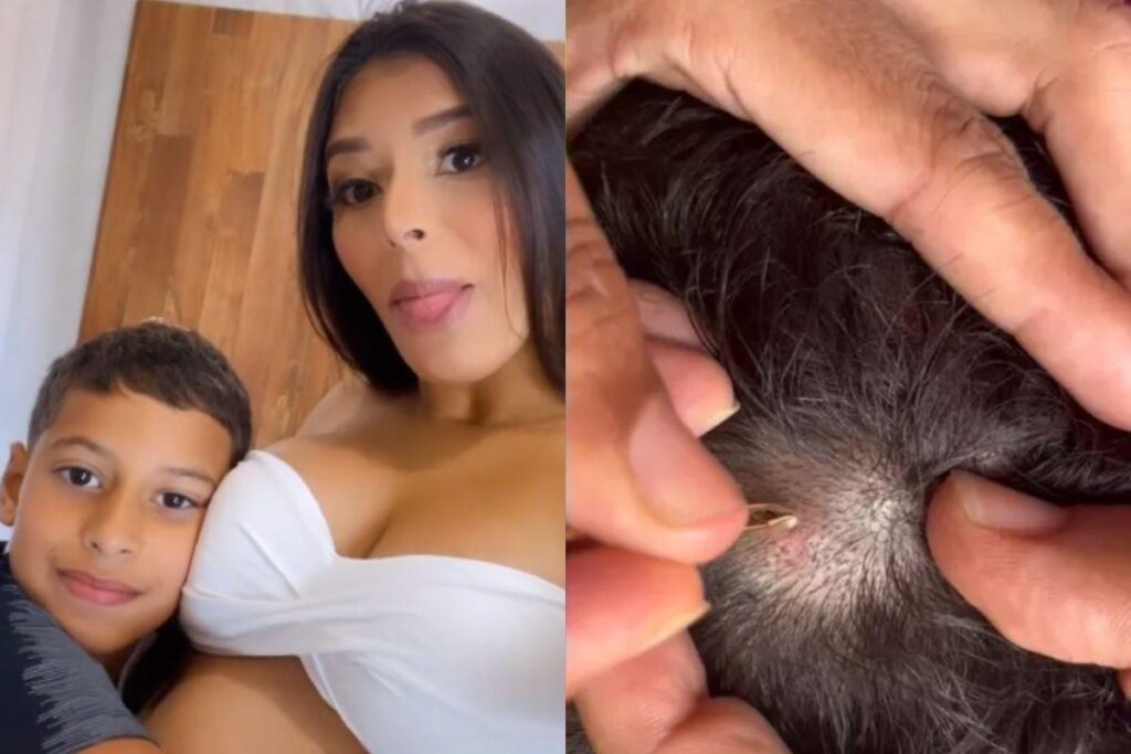 Registros do vídeo publicado pela mãe