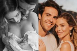 Carol Dias posta fotos da filha récem-nascida