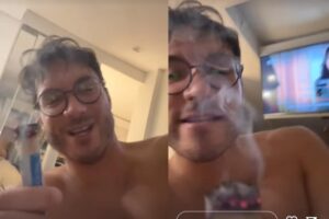 Eliezer gravou alguns vídeos mostrando que Viih Tube está fazendo acupuntura