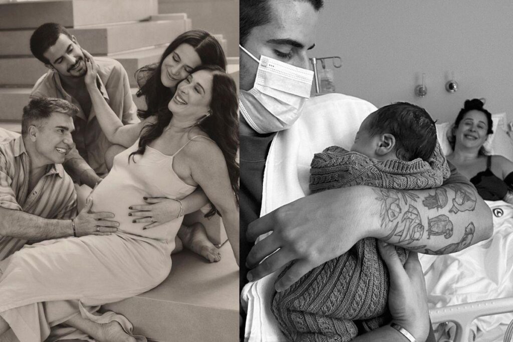 A atriz homenageou a família