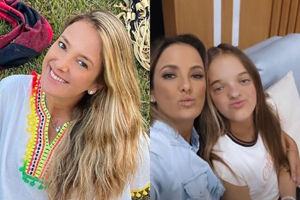 Ticiane Pinheiro leva as filhas para conhecer estúdio de tv