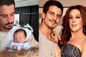 Enzo Celulari posta nova com Luca