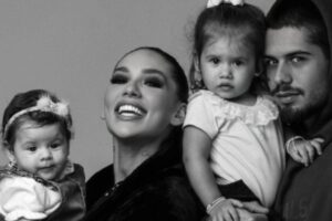 Virginia mostrou o ensaio com a família