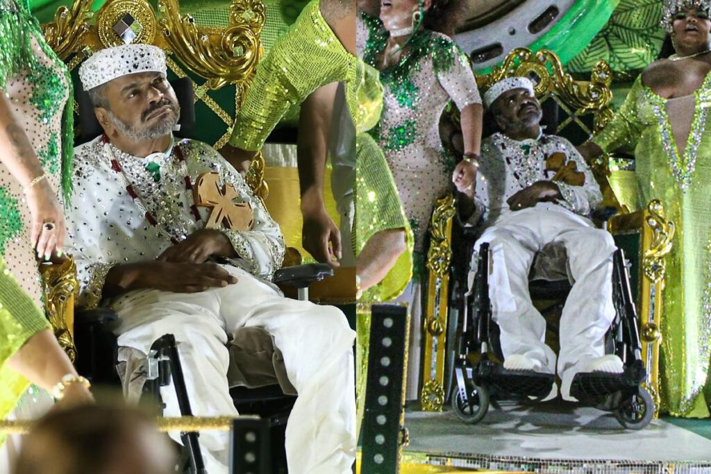 Carro alegórico do Império Serrano em homenagem para Arlindo Cruz