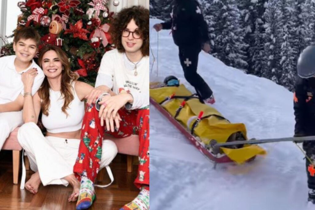 Luciana Gimenez volta ao trabalho após acidente