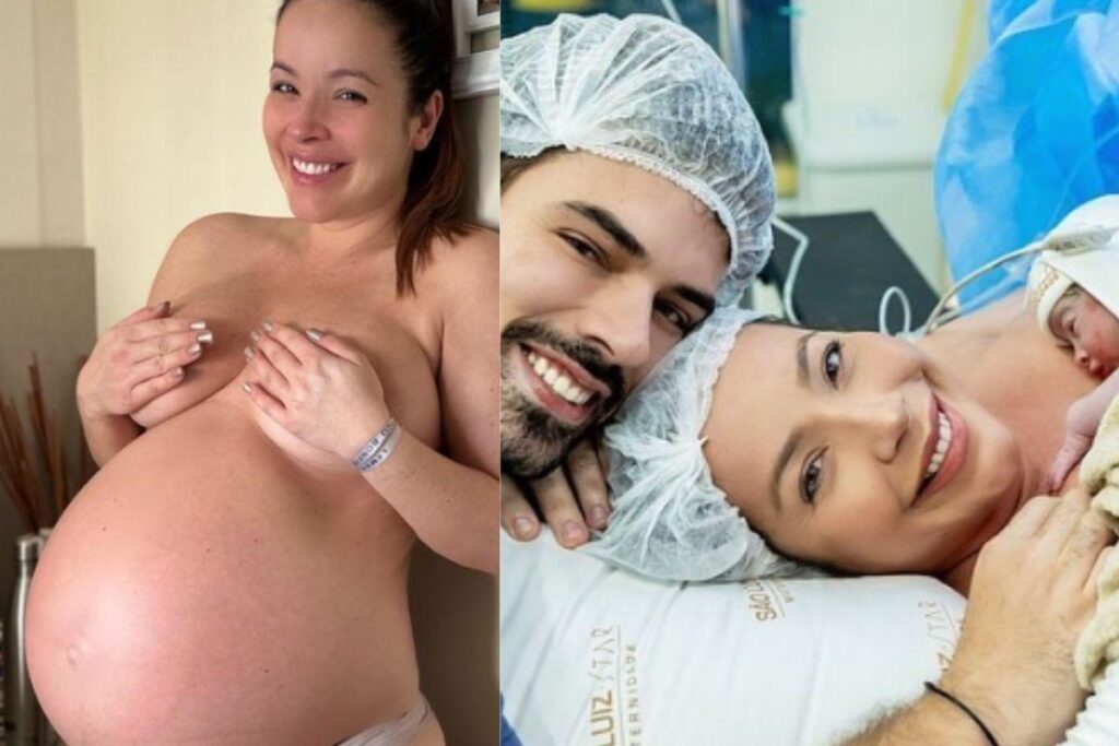 Renata Domínguez com a filha