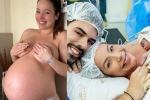 Renata Domínguez com a filha