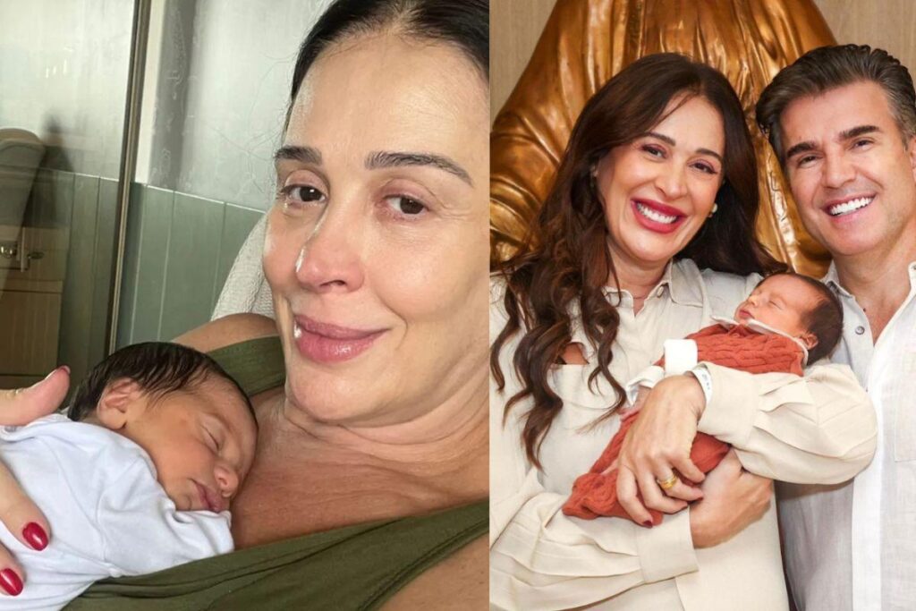 Claudia Raia mostra detalhes de enxoval luxuoso do filho Luca: “Feito com muito amor”