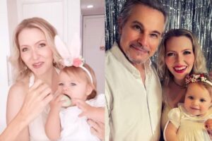 Karin Roepke mostra sessão de fotos em família