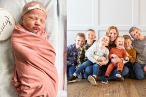 Mãe de seis engravida da primeira menina