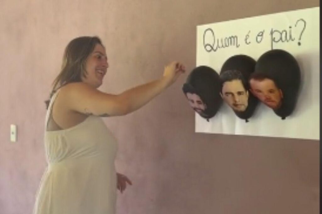 Mulher faz chá revelação para descobrir quem é o pai e coloca famosos no meio