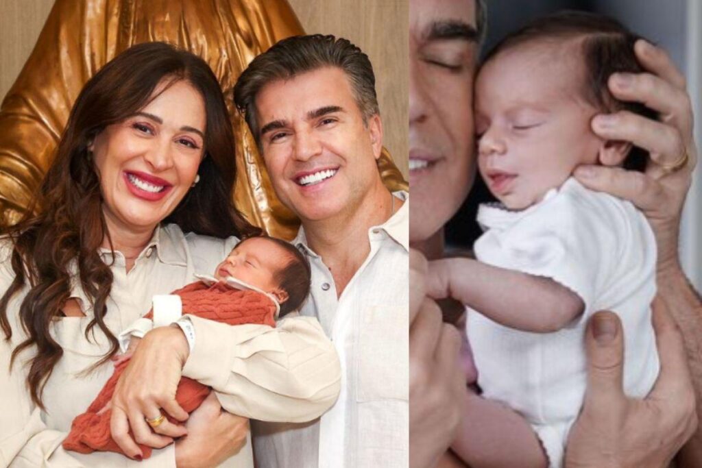 Claudia Raia, Jarbas Homem de Mello e Enzo Celulari na festa de mesversário de Luca