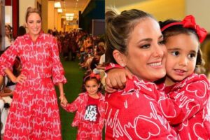 Ticiane Pinheiro, Manuella e Cesar Tralli