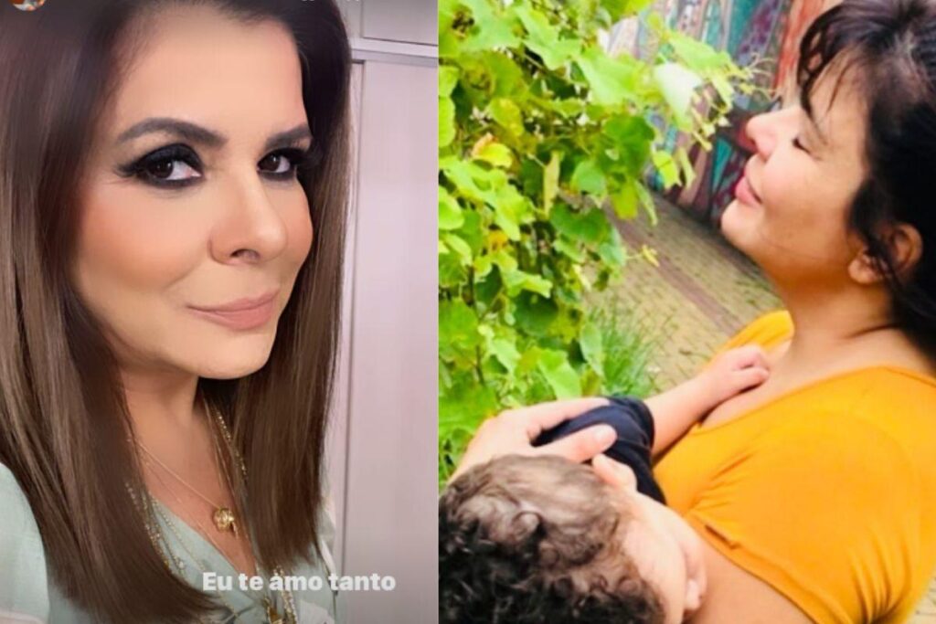 Mara Maravilha mostra escola do filho