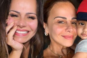 Viviane Araujo e Guilherme Militão comemoram os 6 meses de Joaquim