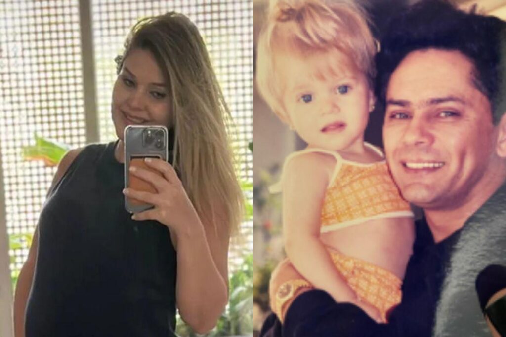 Viúva de Leandro mostra evolução da gravidez