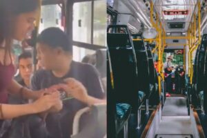 Homem tira foto de mulher em ônibus vai responder pelo crime