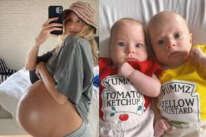 Mãe de gêmeos, Isabella Scherer fala sobre a chegada do seu ‘terceiro bebê’