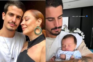 Enzo Celulari mostra o irmão Luca dormindo em fotos raras