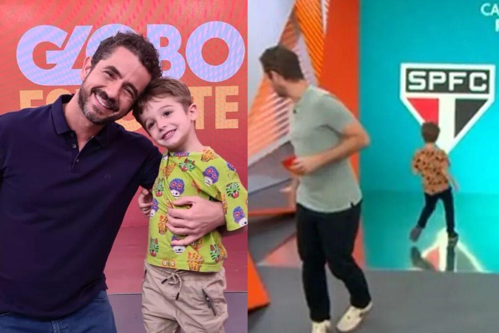 Rocco ‘invadiu’ o estúdio do Globo Esporte