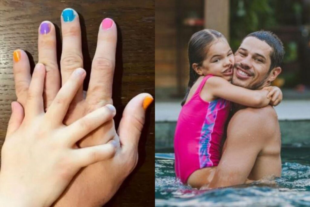 José Loreto e filha