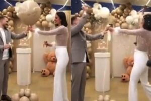 Casal faz chá revelação com cores neutras e geram opiniões