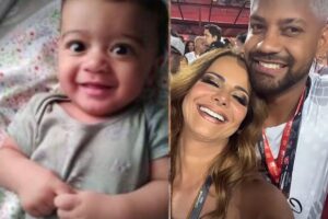 Viviane Araujo mostra passeio com filho