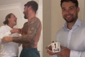 Pais tem reação incrível com revelação do sexo do bebê