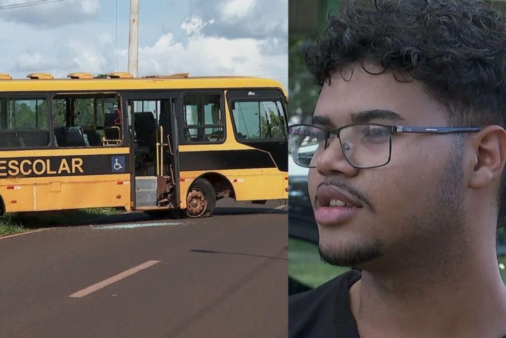 O adolescente conseguiu parar o ônibus