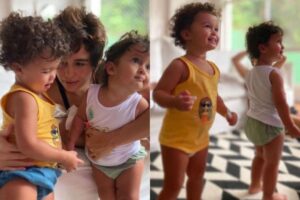 Lan Lanh mostra momento divertido com as filhas