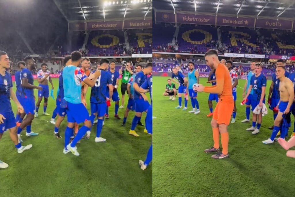 Ele descobriu o sexo do bebê no estádio